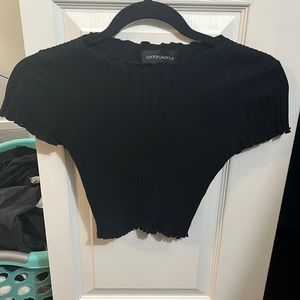 Size Medium Black Crop top
